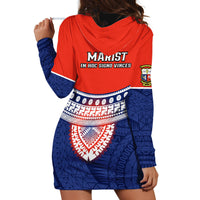Fiji School Hoodie Dress Marist Brothers Fijian Tapa Pattern LT14 - Polynesian Pride