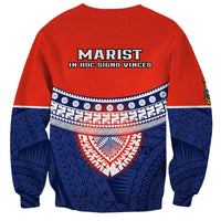 Fiji School Sweatshirt Marist Brothers Fijian Tapa Pattern LT14 - Polynesian Pride