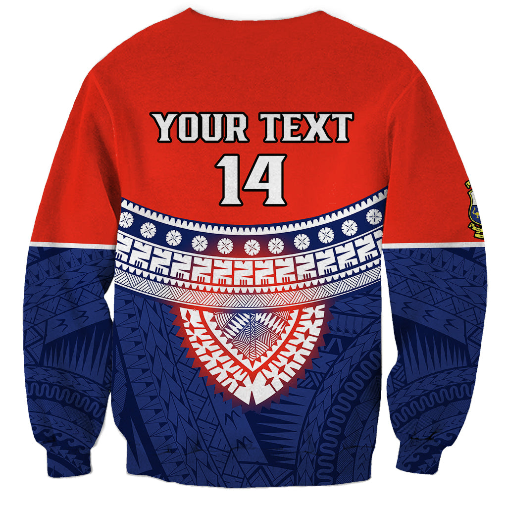 Custom Fiji School Sweatshirt Marist Brothers Fijian Tapa Pattern LT14 - Polynesian Pride