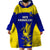 Fiji School Wearable Blanket Hoodie Ratu Kadavulevu Heron With Fijian Tapa LT14 - Polynesian Pride