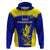 Custom Fiji School Hoodie Ratu Kadavulevu Heron With Fijian Tapa LT14 Pullover Hoodie Gold - Polynesian Pride