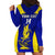 Custom Fiji School Hoodie Dress Ratu Kadavulevu Heron With Fijian Tapa LT14 - Polynesian Pride