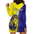 Custom Fiji School Hoodie Dress Suva Grammar Lions With Fijian Tapa LT14 - Polynesian Pride