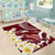 Blood Gold Polynesia Area Rug Polynesian Frangipani With Sea Turtles