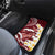 Blood Gold Polynesia Car Mats Polynesian Frangipani With Sea Turtles