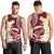 Blood Gold Polynesia Men Tank Top Polynesian Frangipani With Sea Turtles