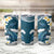 Dark Teal Polynesia Tumbler Cup Polynesian Frangipani With Sea Turtles