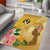 Polynesia Childhood Cancer Awareness Area Rug Be Bold Go Gold Polynesian Art