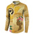 Polynesia Childhood Cancer Awareness Button Sweatshirt Be Bold Go Gold Polynesian Art