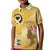 Polynesia Childhood Cancer Awareness Kid Polo Shirt Be Bold Go Gold Polynesian Art