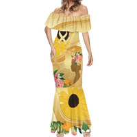 Polynesia Childhood Cancer Awareness Mermaid Dress Be Bold Go Gold Polynesian Art