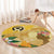 Polynesia Childhood Cancer Awareness Round Carpet Be Bold Go Gold Polynesian Art