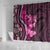 Think Pink Breast Cancer Awareness Shower Curtain Butterfly Aboriginal Mix Polynesian Pattern