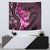 Think Pink Breast Cancer Awareness Tapestry Butterfly Aboriginal Mix Polynesian Pattern