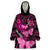 Think Pink Breast Cancer Awareness Wearable Blanket Hoodie Butterfly Aboriginal Mix Polynesian Pattern