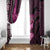 Think Pink Breast Cancer Awareness Window Curtain Butterfly Aboriginal Mix Polynesian Pattern