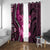 Think Pink Breast Cancer Awareness Window Curtain Butterfly Aboriginal Mix Polynesian Pattern