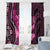 Think Pink Breast Cancer Awareness Window Curtain Butterfly Aboriginal Mix Polynesian Pattern