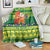 Cook Islands Christmas Blanket Surfing Santa Mere Kiritimiti - Polynesian Pride