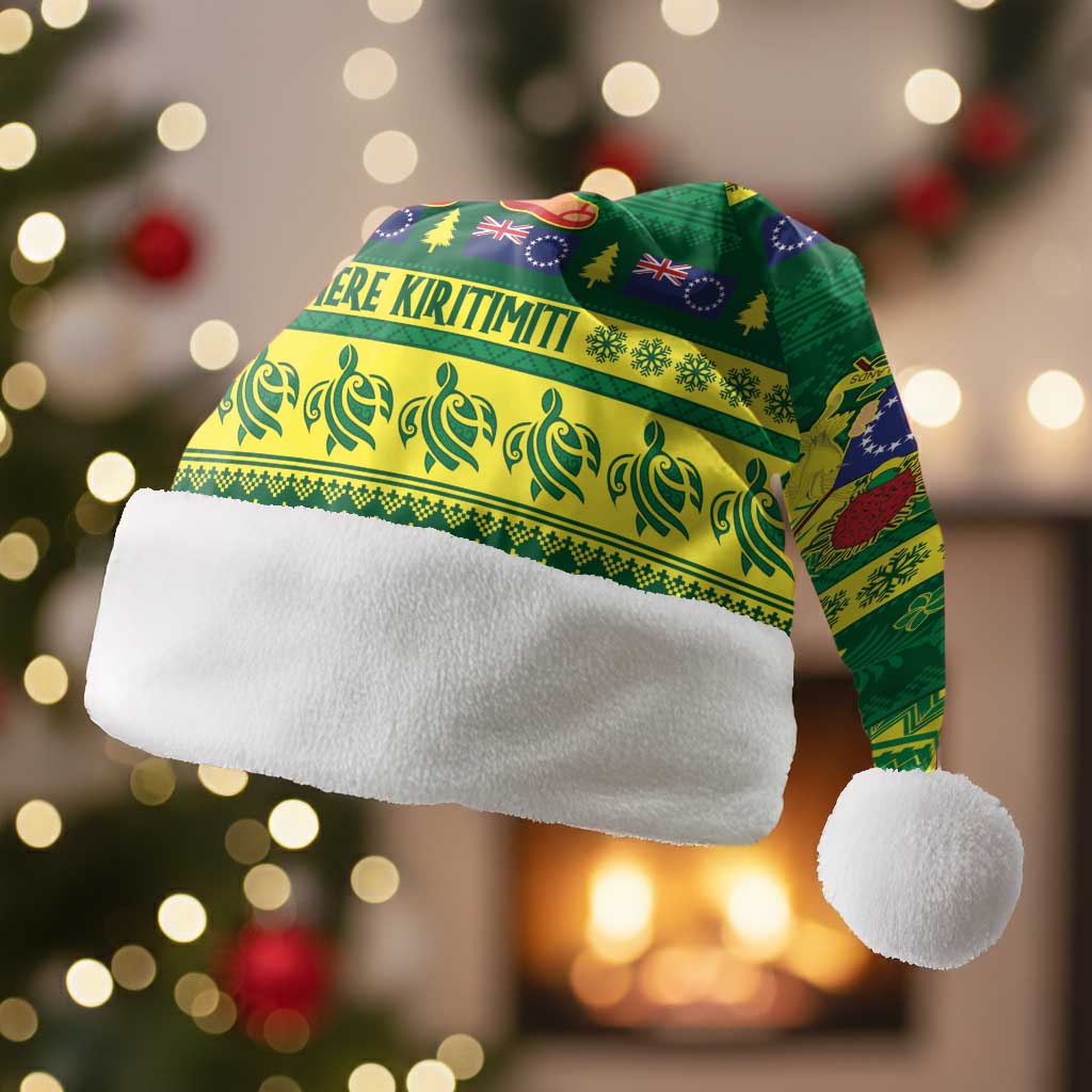 Cook Islands Christmas Santa Hat Surfing Santa Mere Kiritimiti - Polynesian Pride
