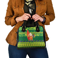 Cook Islands Christmas Shoulder Handbag Surfing Santa Mere Kiritimiti LT14 - Polynesian Pride
