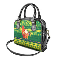 Cook Islands Christmas Shoulder Handbag Surfing Santa Mere Kiritimiti LT14 - Polynesian Pride