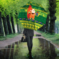 Cook Islands Christmas Umbrella Surfing Santa Mere Kiritimiti - Polynesian Pride