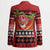 French Polynesia Christmas Blazer Tiare Chilling Santa Oaoa I teie Noera - Polynesian Pride