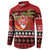 French Polynesia Christmas Button Sweatshirt Tiare Chilling Santa Oaoa I teie Noera - Polynesian Pride