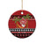 French Polynesia Christmas Ceramic Ornament Tiare Chilling Santa Oaoa I teie Noera - Polynesian Pride