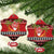 French Polynesia Christmas Ceramic Ornament Tiare Chilling Santa Oaoa I teie Noera - Polynesian Pride