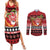 French Polynesia Christmas Couples Matching Summer Maxi Dress and Long Sleeve Button Shirt Tiare Chilling Santa Oaoa I teie Noera - Polynesian Pride