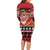 French Polynesia Christmas Family Matching Long Sleeve Bodycon Dress and Hawaiian Shirt Tiare Chilling Santa Oaoa I teie Noera - Polynesian Pride
