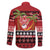 French Polynesia Christmas Family Matching Mermaid Dress and Hawaiian Shirt Tiare Chilling Santa Oaoa I teie Noera - Polynesian Pride
