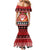 French Polynesia Christmas Family Matching Mermaid Dress and Hawaiian Shirt Tiare Chilling Santa Oaoa I teie Noera - Polynesian Pride