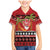 French Polynesia Christmas Family Matching Mermaid Dress and Hawaiian Shirt Tiare Chilling Santa Oaoa I teie Noera - Polynesian Pride