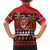 French Polynesia Christmas Family Matching Off The Shoulder Long Sleeve Dress and Hawaiian Shirt Tiare Chilling Santa Oaoa I teie Noera - Polynesian Pride