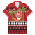 French Polynesia Christmas Family Matching Off The Shoulder Long Sleeve Dress and Hawaiian Shirt Tiare Chilling Santa Oaoa I teie Noera - Polynesian Pride