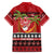 French Polynesia Christmas Family Matching Off The Shoulder Long Sleeve Dress and Hawaiian Shirt Tiare Chilling Santa Oaoa I teie Noera - Polynesian Pride