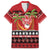French Polynesia Christmas Family Matching Short Sleeve Bodycon Dress and Hawaiian Shirt Tiare Chilling Santa Oaoa I teie Noera - Polynesian Pride