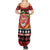 French Polynesia Christmas Family Matching Summer Maxi Dress and Hawaiian Shirt Tiare Chilling Santa Oaoa I teie Noera - Polynesian Pride
