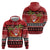 French Polynesia Christmas Hoodie Tiare Chilling Santa Oaoa I teie Noera - Polynesian Pride