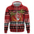 French Polynesia Christmas Hoodie Tiare Chilling Santa Oaoa I teie Noera - Polynesian Pride