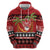 French Polynesia Christmas Hoodie Tiare Chilling Santa Oaoa I teie Noera - Polynesian Pride