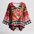 French Polynesia Christmas Kimono Sleeve Blouse Tiare Chilling Santa Oaoa I teie Noera - Polynesian Pride