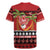 French Polynesia Christmas Rugby Jersey Tiare Chilling Santa Oaoa I teie Noera - Polynesian Pride