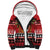 French Polynesia Christmas Sherpa Hoodie Tiare Chilling Santa Oaoa I teie Noera - Polynesian Pride