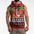 French Polynesia Christmas Sleeveless Hoodie Tiare Chilling Santa Oaoa I teie Noera - Polynesian Pride