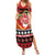 French Polynesia Christmas Summer Maxi Dress Tiare Chilling Santa Oaoa I teie Noera - Polynesian Pride