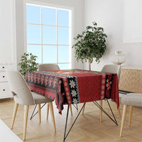 French Polynesia Christmas Tablecloth Tiare Chilling Santa Oaoa I teie Noera LT14 - Polynesian Pride